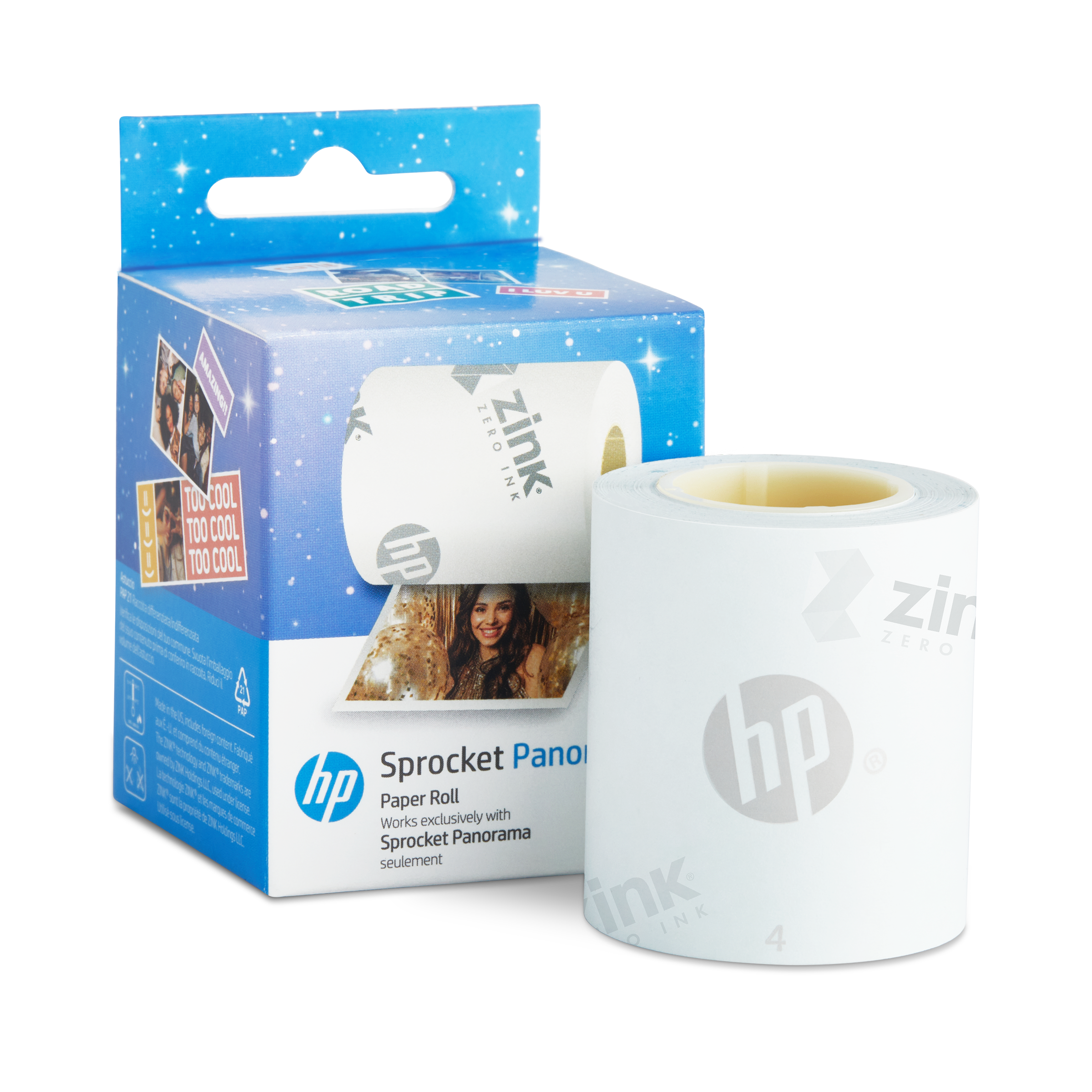 HP Sprocket Panorama 16.4’ (5 Meter) Zink Paper Roll Sprocket Printers