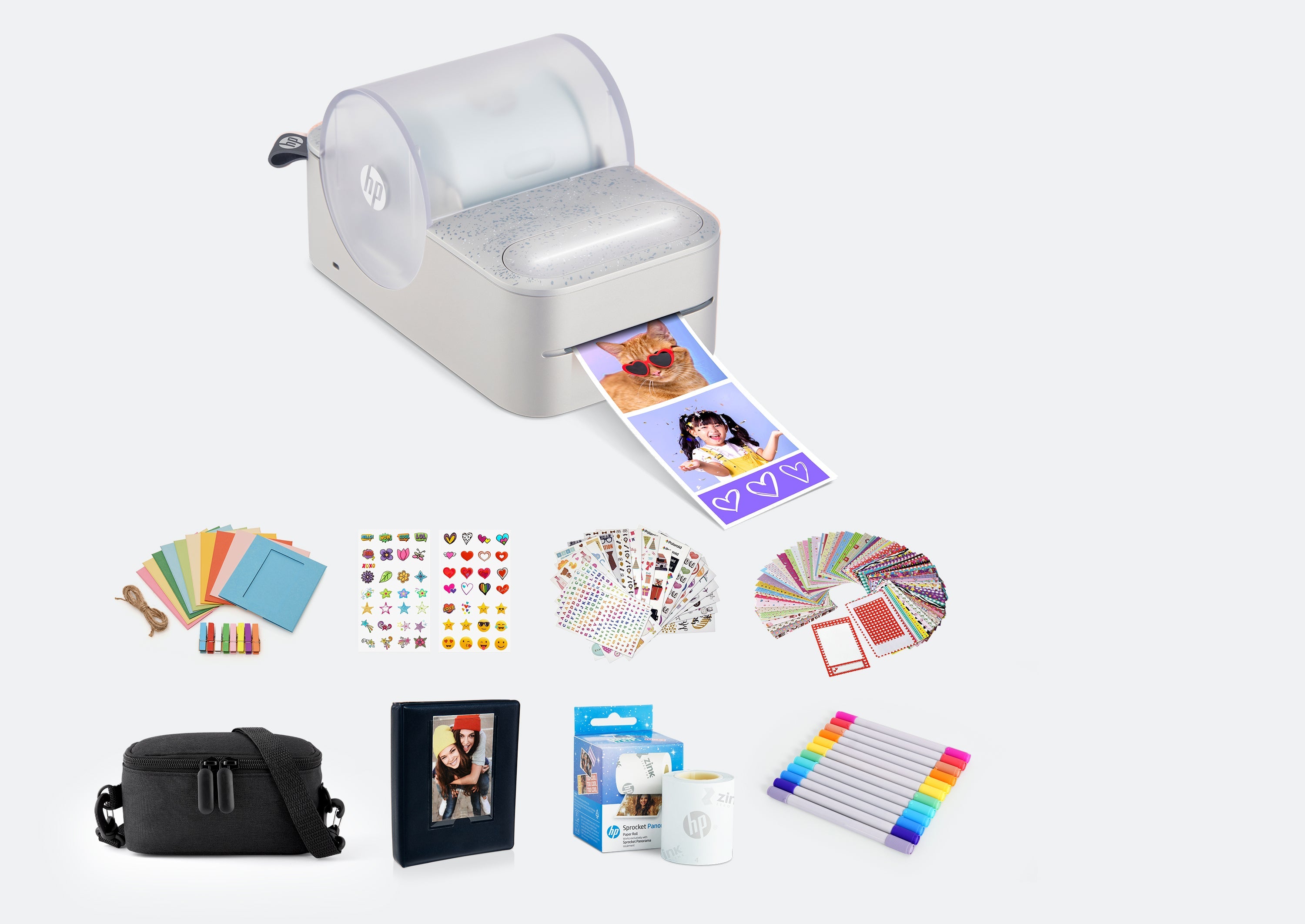 HP Sprocket Panorama Instant kannettava väritarra- ja valokuvatulostin lahjapakkaus