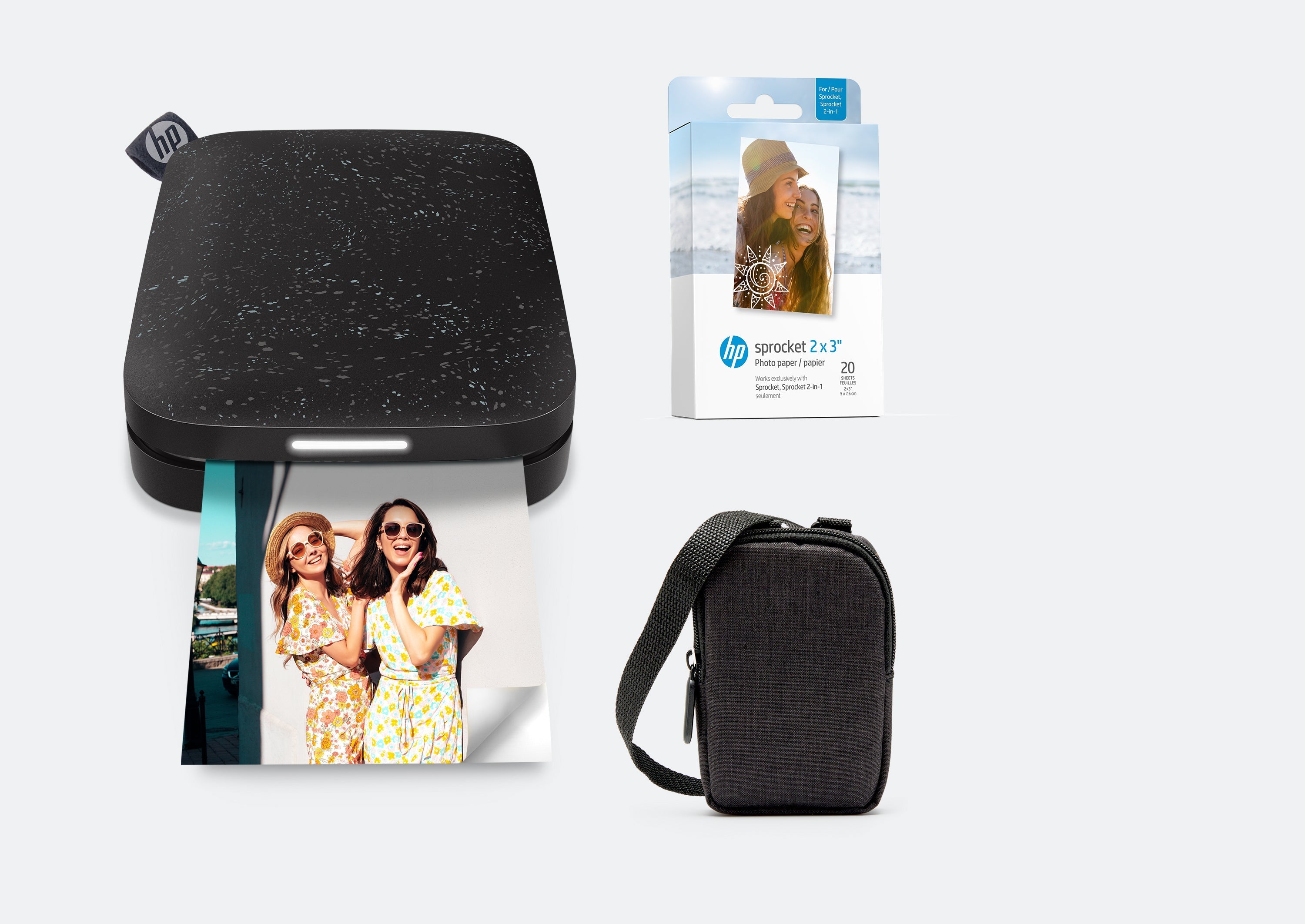 HP Sprocket 2x3 Portable Instant Photo Printer ZINK® Paper Bundle